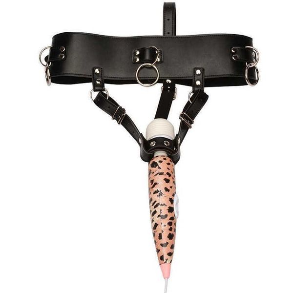 giocattoli sessuali per coppie BDSM Bondage Massage Stick Pantaloni di montaggio 18 Dispositivo di masturbazione da donna che indossa cintura di fissaggio Prodotti di giocattoli del sesso