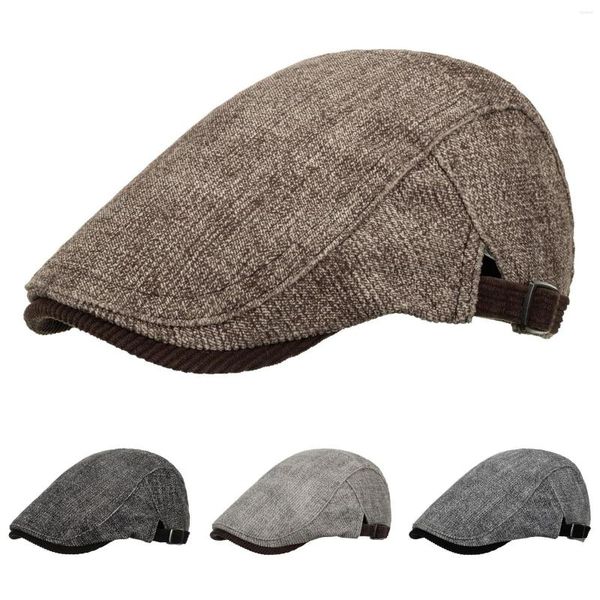 Berets vintage chapéu homens mulheres unisex boné respirável trabalho pára-sol montanha escalada ao ar livre casual outono inverno