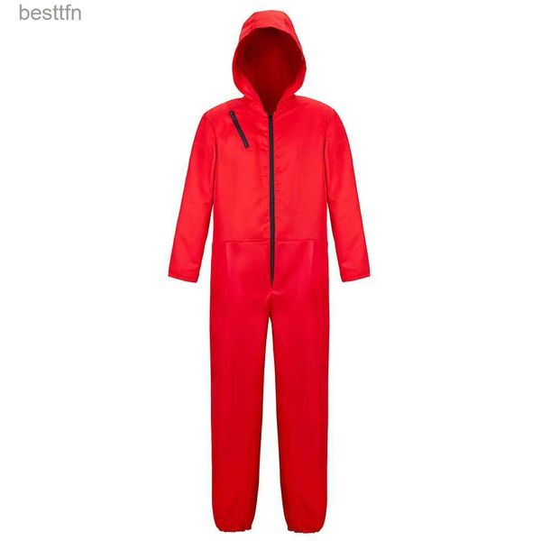 Tute per feste in costume a tema Tute da uomo in costume rosso Tute rosse unisex Halloween Vieni per adulti Abiti cosplayL231007