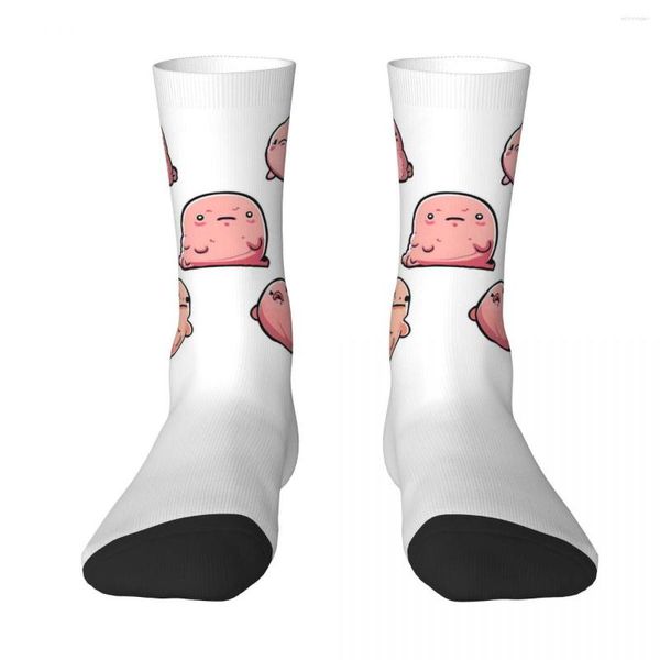 Herrensocken „No Problem And Blobfish“, Harajuku, superweiche Strümpfe, ganzjährig, Zubehör für Unisex-Weihnachtsgeschenke