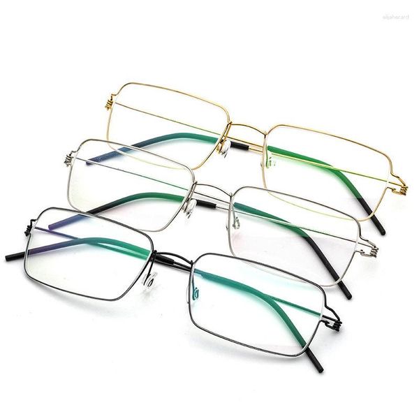 Sonnenbrille Superleichte Lesebrille Frauen Platz Myopie Optische Dänemark Koreanische Rahmen Männer Titan Rezept