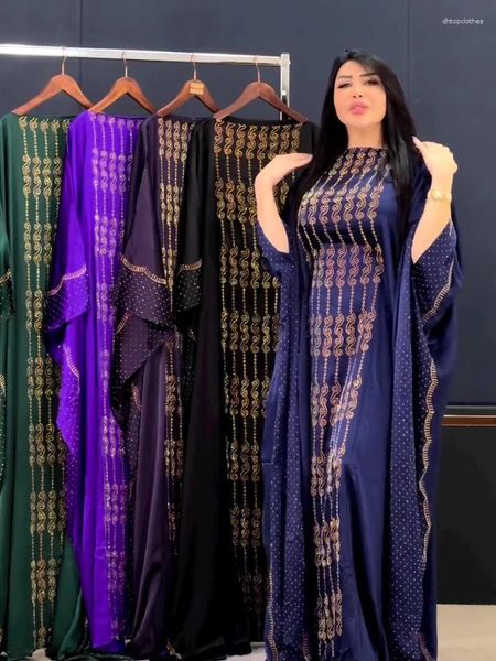 Roupas étnicas Dubai Luxo Abayas Vestidos Africanos para Mulheres Muçulmanas Casamento Noite Vestido de Festa Plus Size Nigeriano Dashiki Bazin Rich Robe