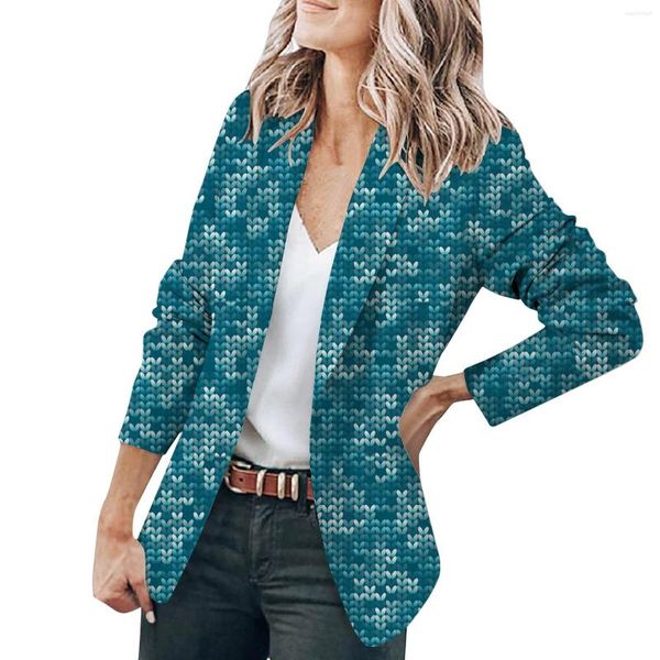 Ternos femininos 2023 produto 3d digital impresso pequeno terno casual moda na moda jaqueta feminina blazer