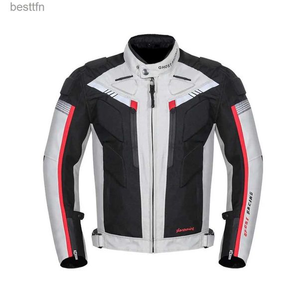 Outros Vestuário Jaquetas de Motocicleta Homens Jaqueta de Equitação de Motocross com Armadura Almofadas de Proteção de Moto Engrenagem À Prova D 'Água 600D Oxford Racing JacketL231007