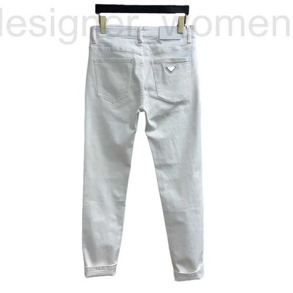 Calça de moda de designer de jeans de jeans masculino Design Jeans Vestre Calça Prdda Estilo Correto Estilo Correto Black e Branco Extrecer Slim Negócios Casual Denim