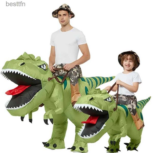 Tema Costume Animale Cartone animato Equitazione Tavolo T-Rex Vieni Asilo nido Bambini Dinosauro Gioco di ruolo Gioco di caccia per bambini adulti Regalo di compleannoL231007