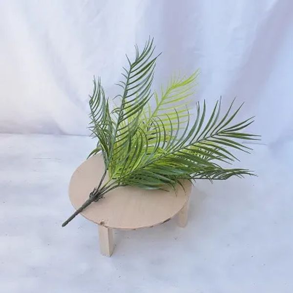 Moda plantas artificiais falsas decorações de palma de samambaia planta artificial haste de palmeira decoração de parede verde planta de vegetação falsa