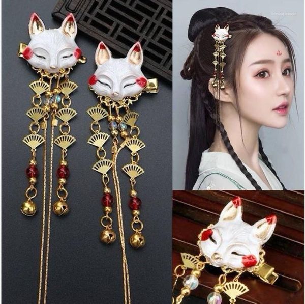 Saç klipsleri Japon anime kadın headdress kawaii püskül adım sallama saç tokası cosplay prop props kız giyim aksesuarları