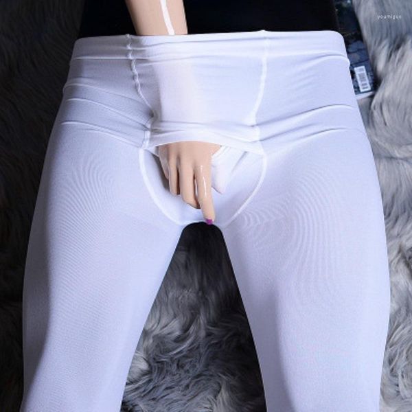 Erkekler Placess Erkekler Yatay Açık Açılış Pantyhoz Pantolonlar Krot Kadın Soyulma Uyku Nefes Alabilir Pantolon Pijama Sıkı Gerekiyor