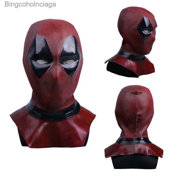 Tema Kostümü Deadpool Meapwear Maske Anti-kahraman cosplay COL AKSERSİYELERİ Cadılar Bayramı Masquerade Party Rolü için Tam Baş Yetişkin Kask Playl231008