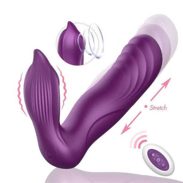 Vibrador brinquedos sexuais para mulheres, controle remoto, sucção de clitóris, masturbadores femininos, brinquedos íntimos para adultos, 18 suprimentos