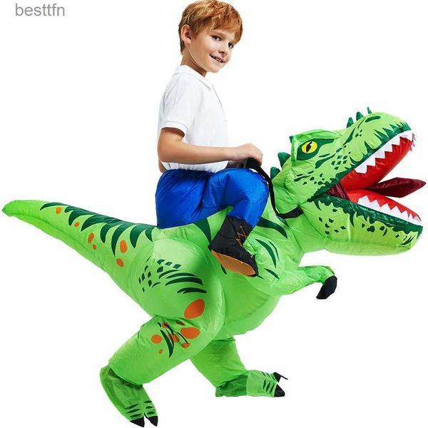 Costume a tema New Child Kids Dinosaur table Come Anime Cartoon mascotte Halloween Party Cosplay arriva vestito per ragazzi ragazzeL231007