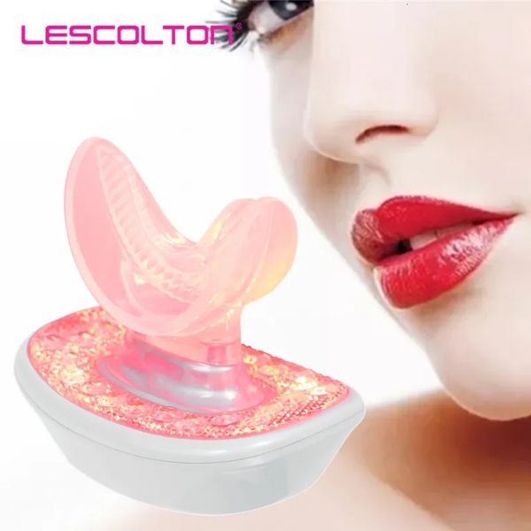 Dispositivos de cuidado facial Luz LED Herramienta para labios Dispositivo más regordete Potenciador regordete eléctrico Natural Sexy Labios más grandes y llenos Ampliador Labios Aumento Pump 231007