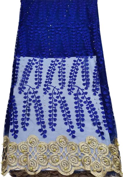 Stickerei Tüll Französisch Spitze Strass Stoff Afrikanische Frauen Kleider Hochzeit Party Nähen Handwerk Nigerianischen Stil Design Modernes Abendessen Kostüm Hohe Qualität KY-3052