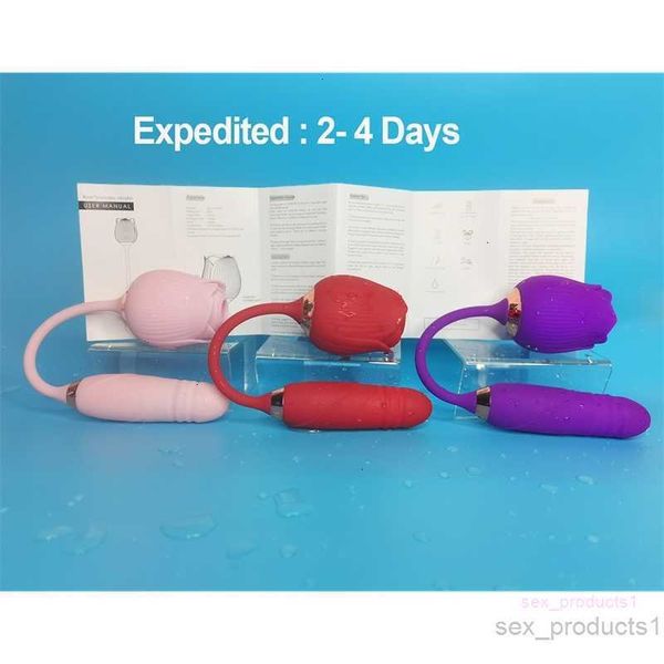 Spielzeug Sex Massagegerät Dropshipping Rose Form Silikon Spielzeug mit Dildo Penis Saugen Erwachsene Spielzeug Vibrator für FrauenDBLO