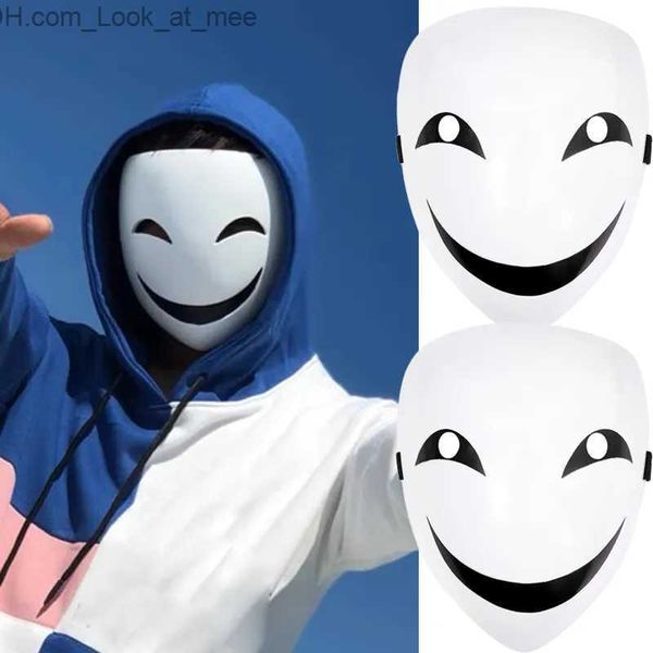 Máscaras de festa máscara ajustável adultos japonês anime preto bala hiruko branco capacete visível cosplay traje adereços presentes de halloween coleção q231009