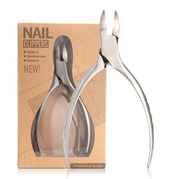 Ciseaux à cuticules 1 pièces coupe-ongles incarnés épais en acier inoxydable ciseaux à ongles pince à peau morte outil de pédicure de soin des pieds professionnel 231007