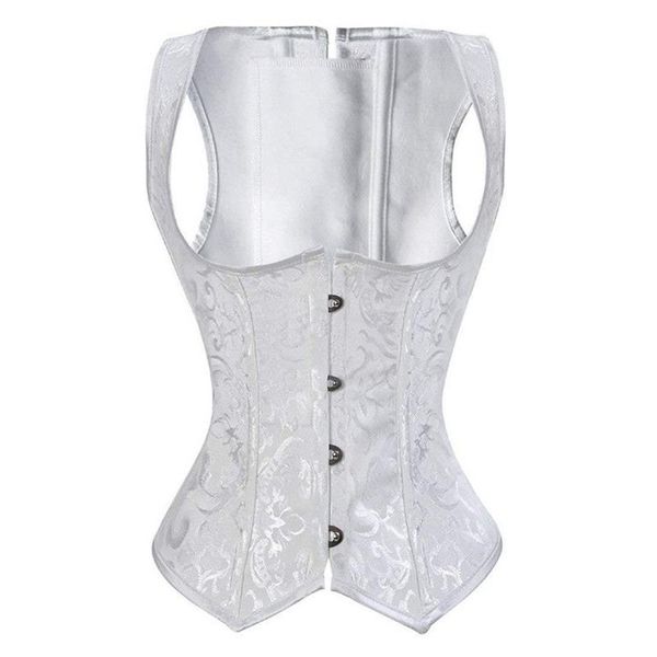 Underbust Corset Steel Boned Artı Boyut Basklar Korsetler ve Bustiers iç çamaşırı kadınlar için üst seksi korseto omuz strap271y