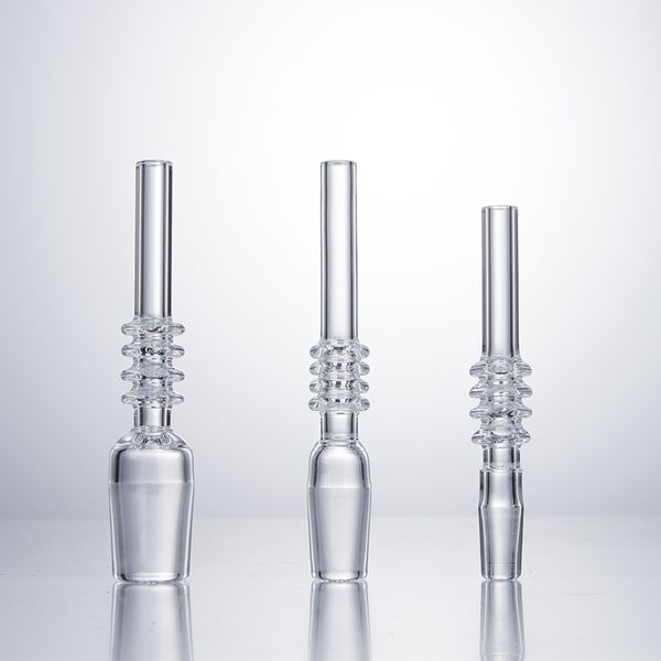 Headshop214 Q005 Pipa per fumare Dab Tools Punta al quarzo Clip Dabber Nails 10/14/19mm Dab Rig Bong Strumento per tubi di vetro