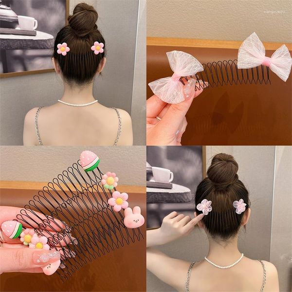 Haarschmuck Frauen Unsichtbare Gebrochene Clip Haarnadel Schwarz Acryl Kurve Nadel Kamm Nette Kopfbedeckungen Für Mädchen Styling