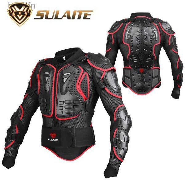 Outros Vestuário SULAITE Jaqueta de motocicleta Racing Armor Protector ATV Motocross Jaqueta de proteção corporal Roupas de proteção GearL231007