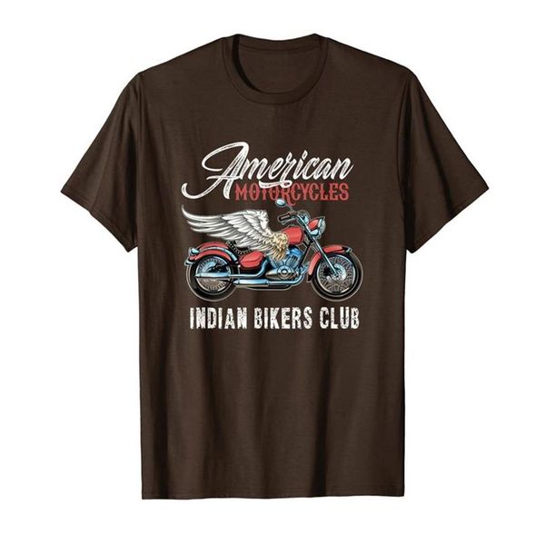 Vintage American Motorcycle Indian Bikers Old Club T-Shirt T-Shirt304z