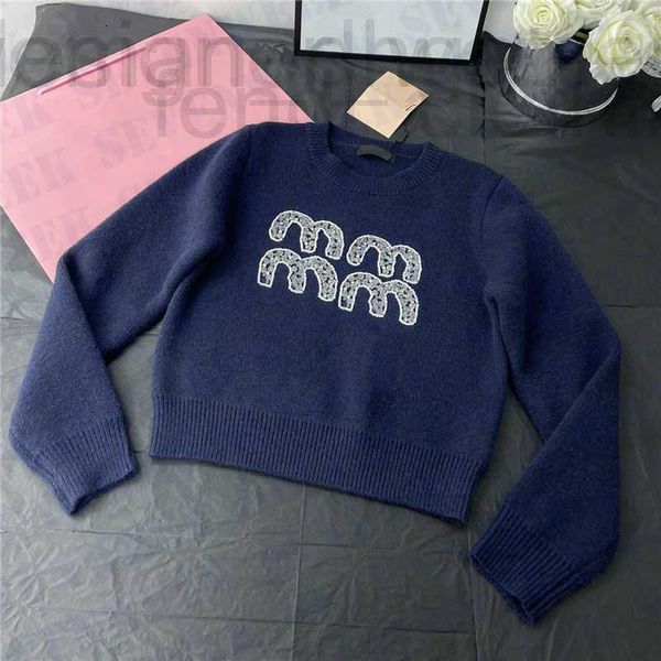 Damenpullover Designer-Designer-Strass-Buchstaben-Strickpullover für Frauen Herbst-Winter-Damen-Sweatshirts Design-Modepullover-Oberteile MH44