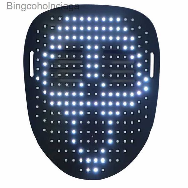 Tema Costume Halloween Maschera illuminante Decorazione Gere Sensing LED Luce che cambia Maschera per il viso Party Dance Bar Puntelli Cosplay Regali di NataleL231008