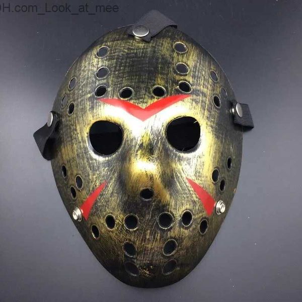 Maschere per feste Maschera Jason Hockey Halloween Killer Horror Costume Prop Cosplay Creepy Decorazione per feste Masquerade Devil V Vendetta per uomini Q231007