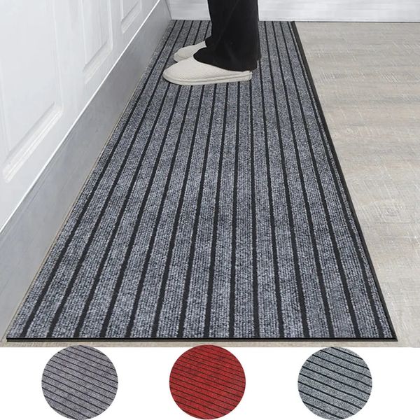 Tapetes longo corredor anti deslizamento tapete de cozinha moderno tapete absorver óleo cozinha tapete capacho corredor tapete de banho entrada fácil de limpar 231007