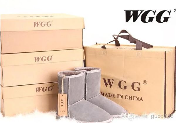 Фабрика ГОРЯЧАЯ 2017 классические WGG L THE W IS U Брендовые женские популярные в Австралии ботинки из натуральной кожи Модные женские зимние сапоги US5-US11