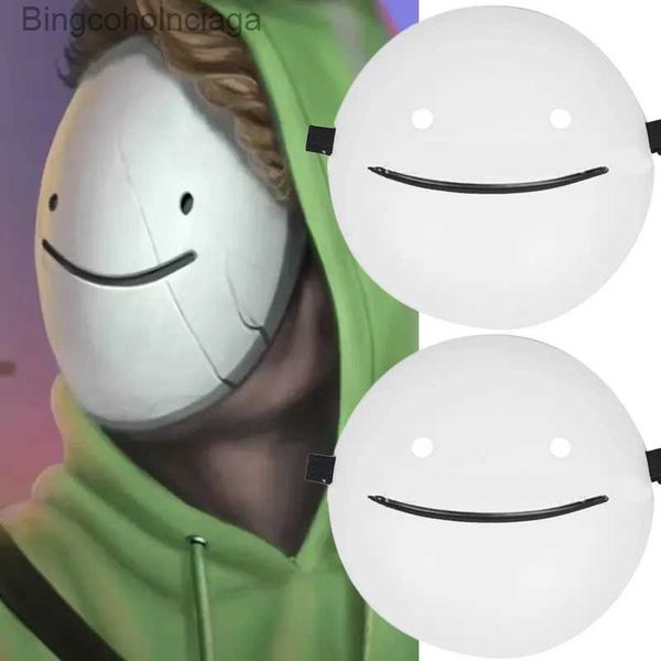 Tema Traje Branco Sorriso Sonhos Máscaras Anime Capacete Branco Cosplay Máscara Máscaras de Halloween Adereços de Festa Acessórios Cosplay Venha FantasyL231008