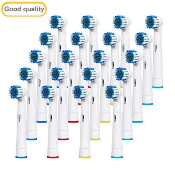 Brosses à dents tête 20 pièces Oral A B soins des gencives sensibles brosse à dents électrique remplacement têtes de brosse poils souples 231006