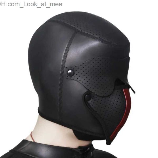 Parti Maskeleri Erkekler Seksi Kartal Beak Headgear Cadılar Bayramı Cosplay Deri Parti Maskesi Tam Kapalı Kaput Maskesi Çıkarılabilir Göz Kavur Maskeleri Aksesuarlar Q231007