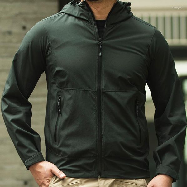 Мужские куртки, куртка 2023, уличная летняя солнцезащитная одежда, тонкий, большой размер, простой
