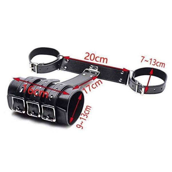 Nxy seksspeeltjes mannen Bdsm Sm Pu Lederen Polsboeien, Arm Binder Armbinder Terughoudendheid, armen Achter Rug Accessoires, exotische Vrouwen Speelgoed