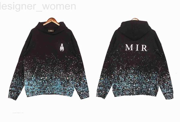 Herren Hoodies Sweatshirts Designer 23Ss Blue Fairy Crane Auspicious Clouds Hoodie Cashew Flower Full of Stars Tech Fleece Pullover Hoody N13O 1G17