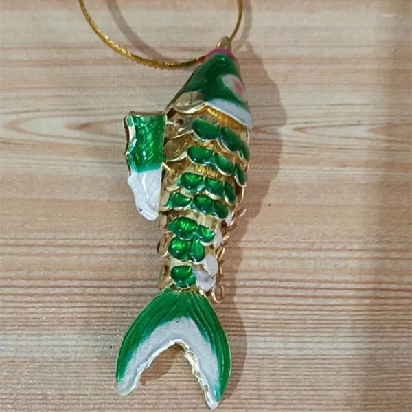 Schlüsselanhänger Sway Cloisonne Emaille Niedliche Koi-Fisch-Charms für bunte Karpfen-Anhänger Schmuck Mädchen Frauen Kleines Geschenk mit Taschen