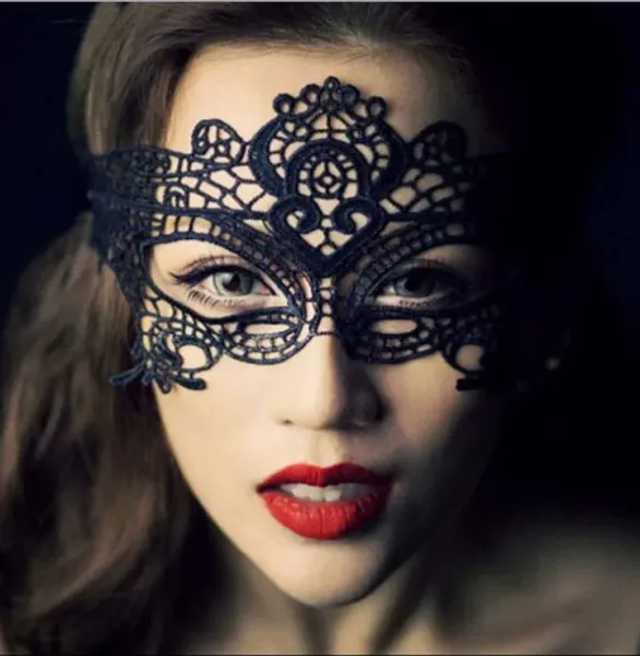 Adorável máscara de renda halloween masquerade festa veneziana meia máscara facial lírio mulher senhora sexy máscara cosplay fantasia casamento natal dico