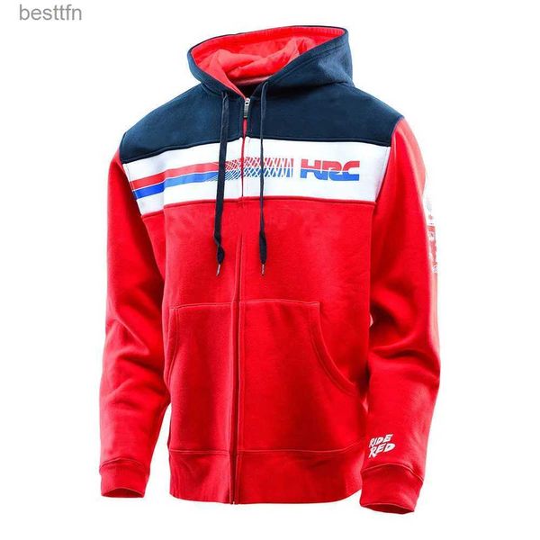 Andere Bekleidung NEUE Moto-Motorradjacke für Honda HRC Racing Team Erwachsene Motorradjacke Kapuzenpullover Moto-Sweatshirt Herren-ReißverschlussL231008