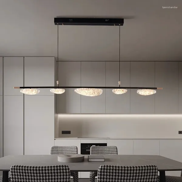 Lâmpadas pendentes luz italiana luxo um personagem restaurante lustre personalidade criativa moderna mesa simples e barra