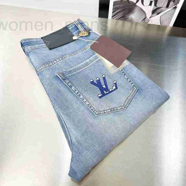 Jeans masculinos designer de luxo jeans para homens clássicos stretpants calças de lavagem casual tamanho 42 UP2H