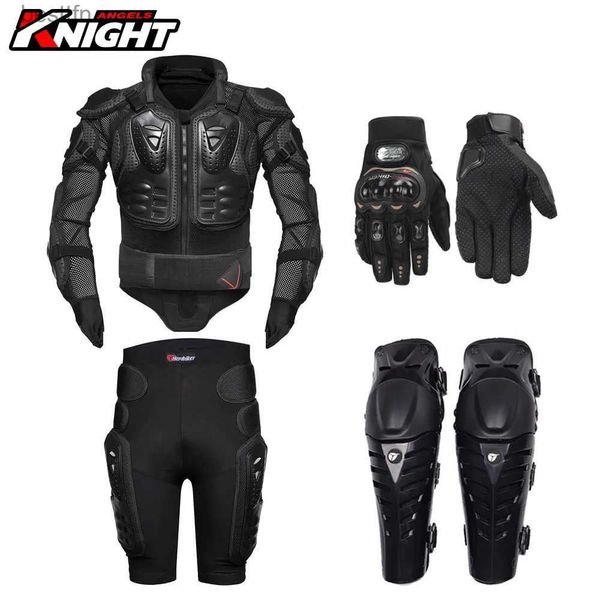 Outros Vestuário Jaqueta de motocicleta Proteção corporal armadura respirável anti-queda Motocross Motocicleta Armadura Jaqueta de corrida Proteção de terno 4 peçasL231007
