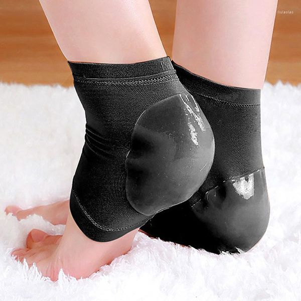 Calzini da donna 1 paio Cura dei piedi Protezione anti-crepa per tallone Protezione per talloni Copertura protettiva per sollievo dal dolore in silicone Idratante