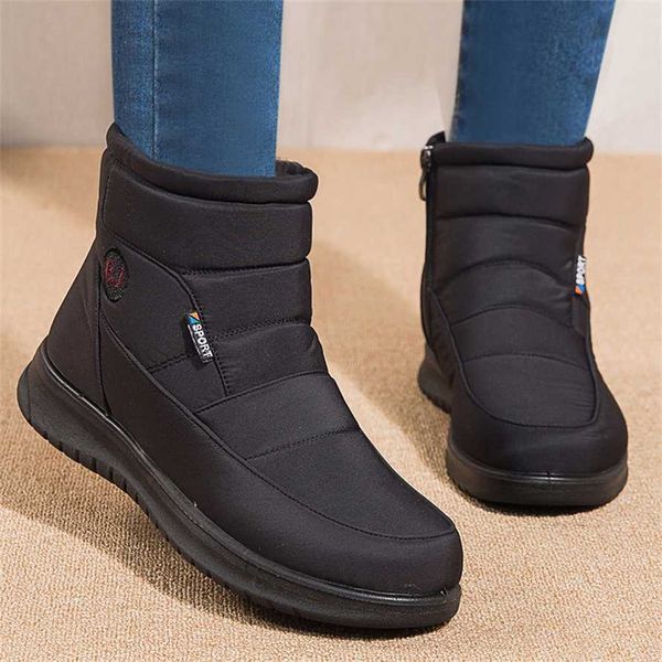 Neue Frauen Stiefel Wasserdicht Schnee für Winter Schuhe Zipper Ankle Botas Femininas Halten Warme Botines 230922