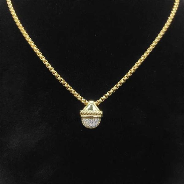 Collana a catena di qualità con scatola di diamanti 18k Collana in oro all'ingrosso di alta gioielleria da donna Designer Collane di lusso Regalo Spedizione gratuita di moda