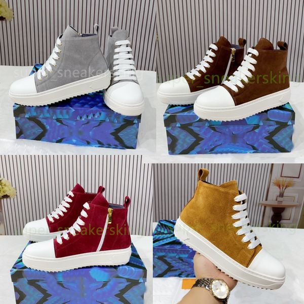 Sneaker da donna TIME OUT Sneakers Scarpe firmate Sneaker con plateau in pelle scamosciata Moda con suola in gomma taglia 35-40 Con scatola