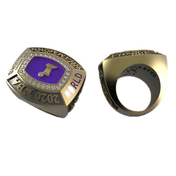 Cluster-Ringe 2020 Basketball Lakers Team Championship Ring Grand Champion Ring mit Souvenir Herren Fan Geschenk Schmuck liefern