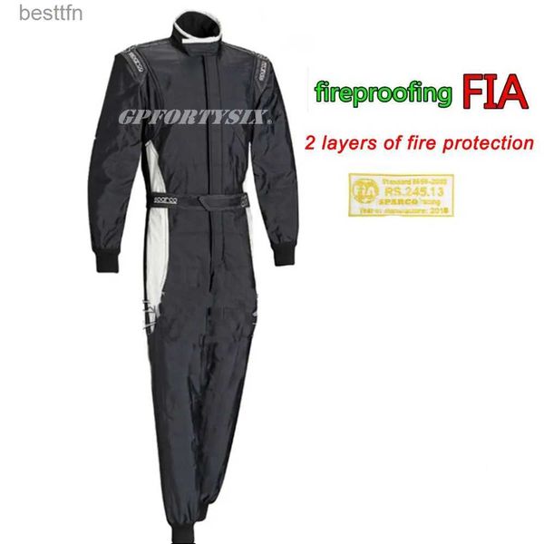 Altro Abbigliamento FIA Ignifugo Certificato CE Moto Team Karting Tute da corsa Moto Racing Car Club di due strati Tute combinate impermeabili F1L231007