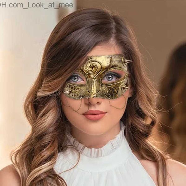 Parti Maskeleri Steampunk Maske Phantom Masquerade Cosplay Ball Half Yüz Kadın Erkekler Punk Kostüm Cadılar Bayramı Parti Kostüm Sahne Dekorasyon Aksesuar Q231009